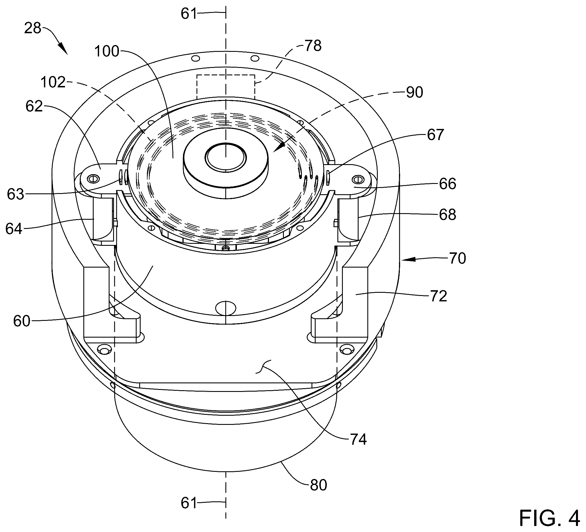Patent US12612906 Figure 4 – Roller pump for use with a perfusion system and associated methods