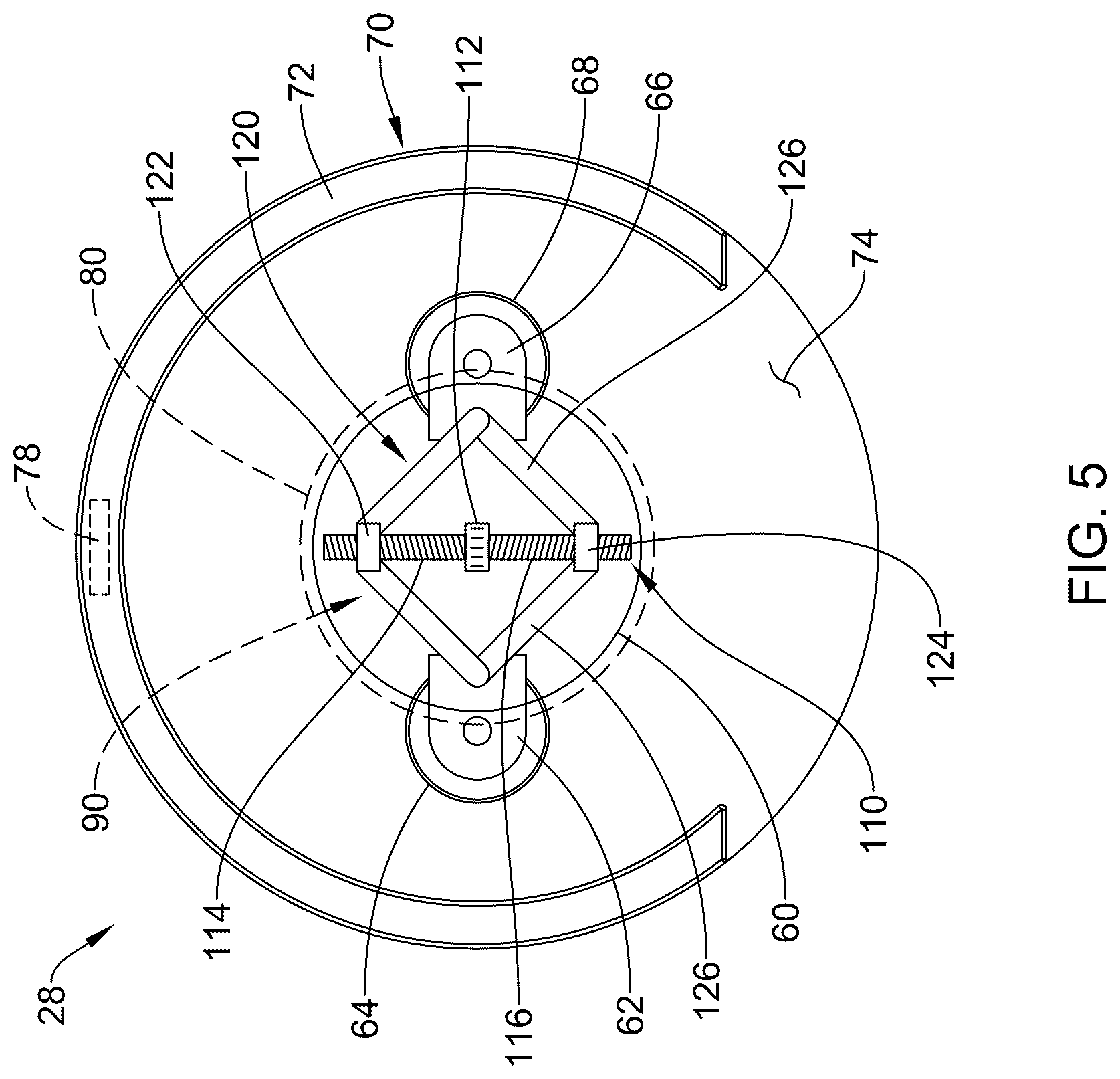 Patent US12612906 Figure 5 – Roller pump for use with a perfusion system and associated methods