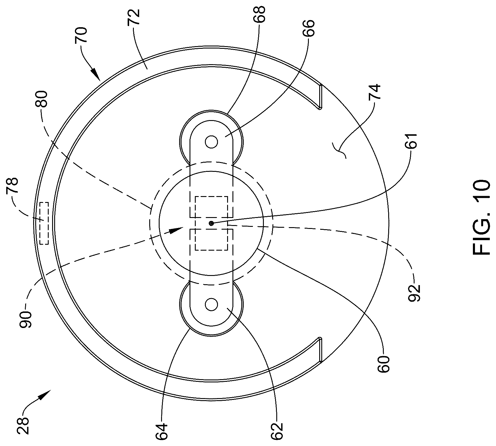 Patent US12612906 Figure 10 – Roller pump for use with a perfusion system and associated methods