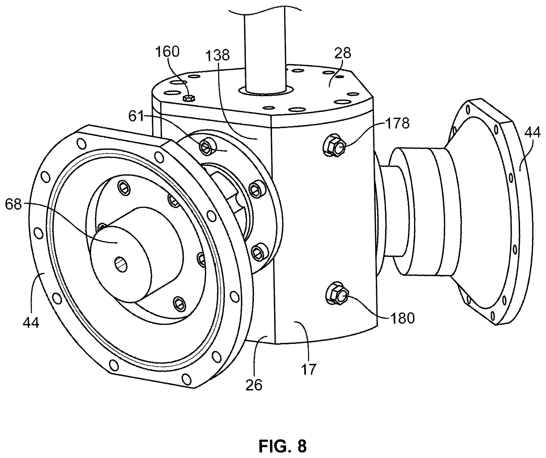Patent US12612911 Figure 8 – Electric diaphragm pump with offset slider crank