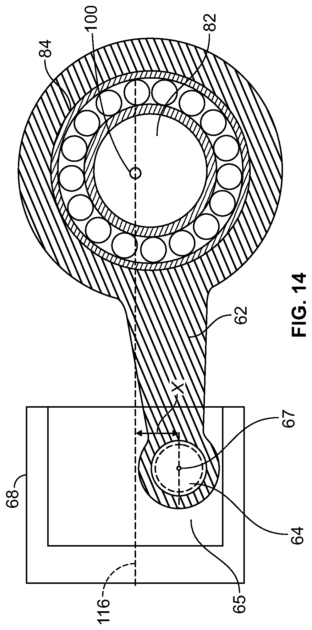 Patent US12612911 Figure 13 – Electric diaphragm pump with offset slider crank