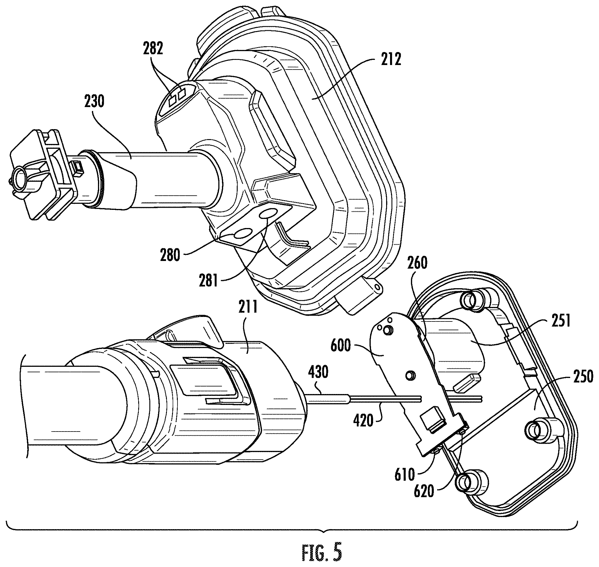 Patent US12612916 Figure 5 – Portable pump with telescopic tubes