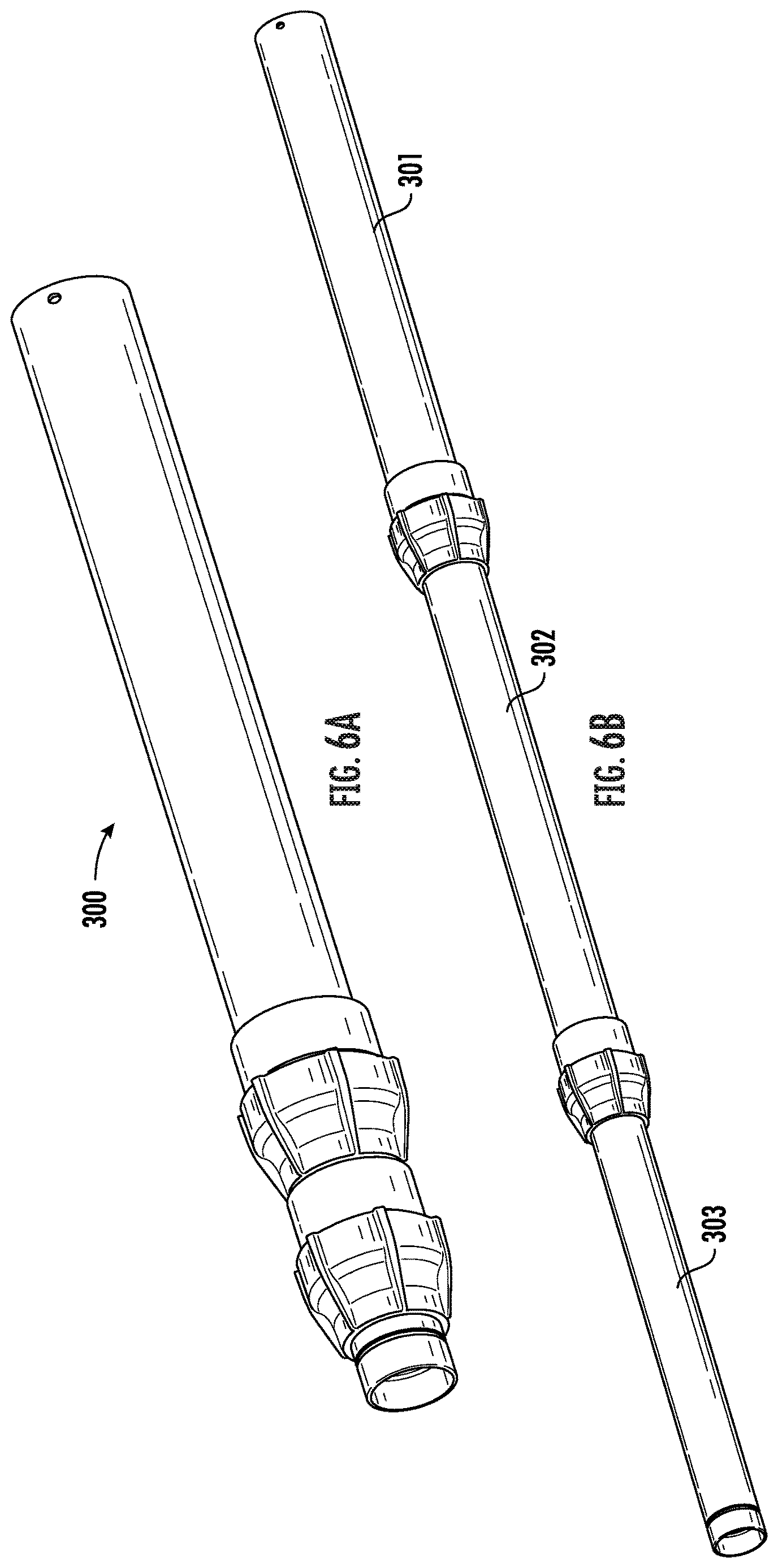Patent US12612916 Figure 6 – Portable pump with telescopic tubes
