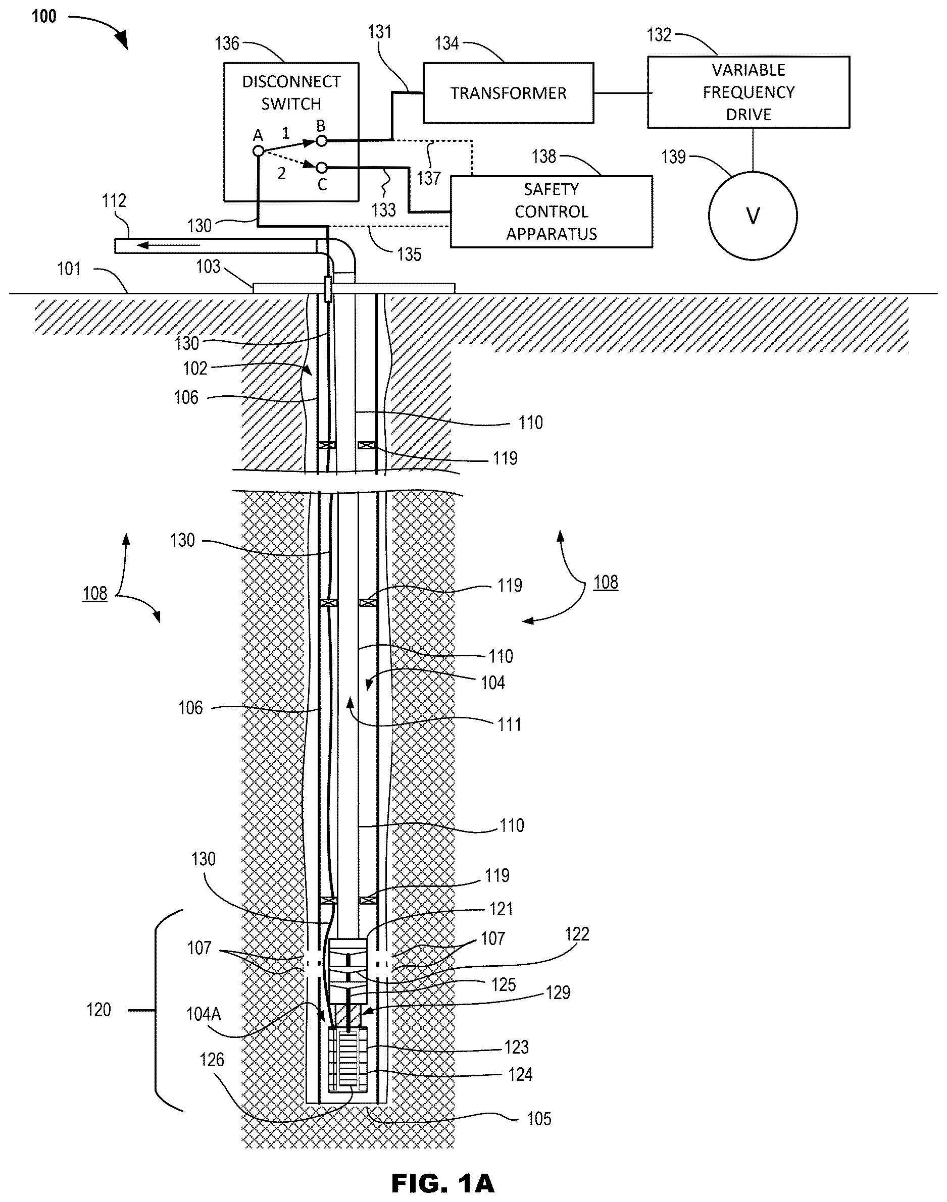 Patent US12612917 — Safety controls for electrical submersible pump systems — Figure 1