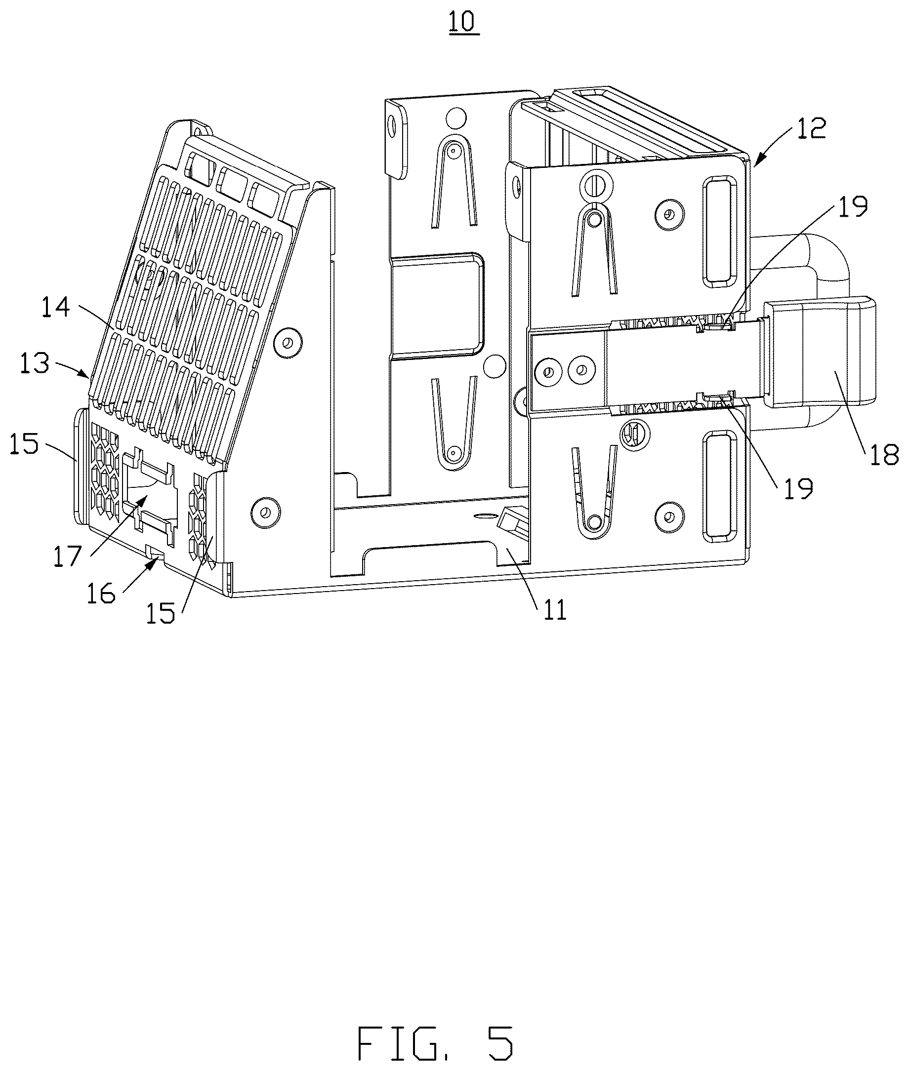 Patent US12612920 Figure 5 – Fan module and electronic device