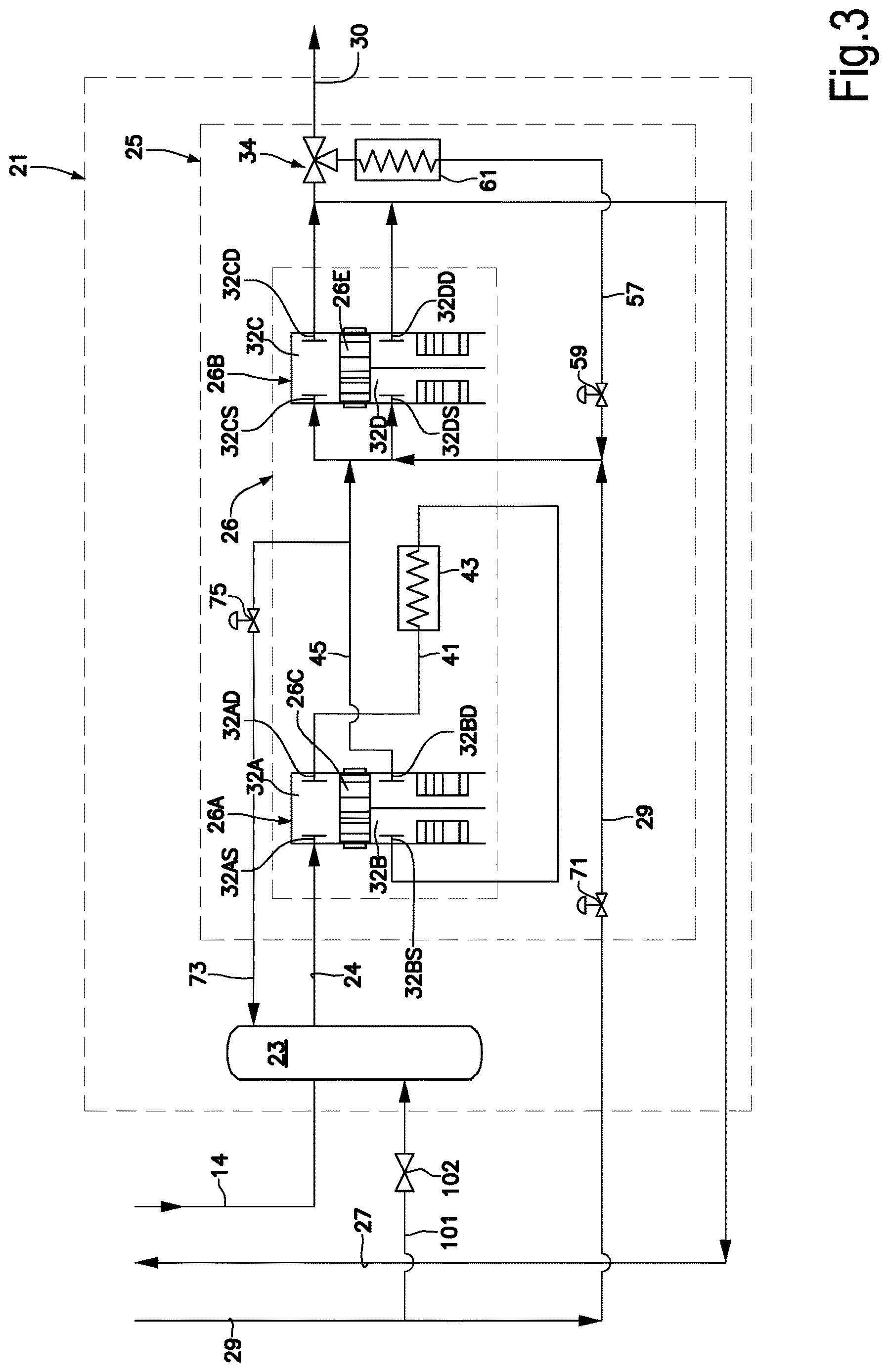 Patent US12612922 Figure 3 – Sealing gas leakage recovery and sealing gas boosting system and method