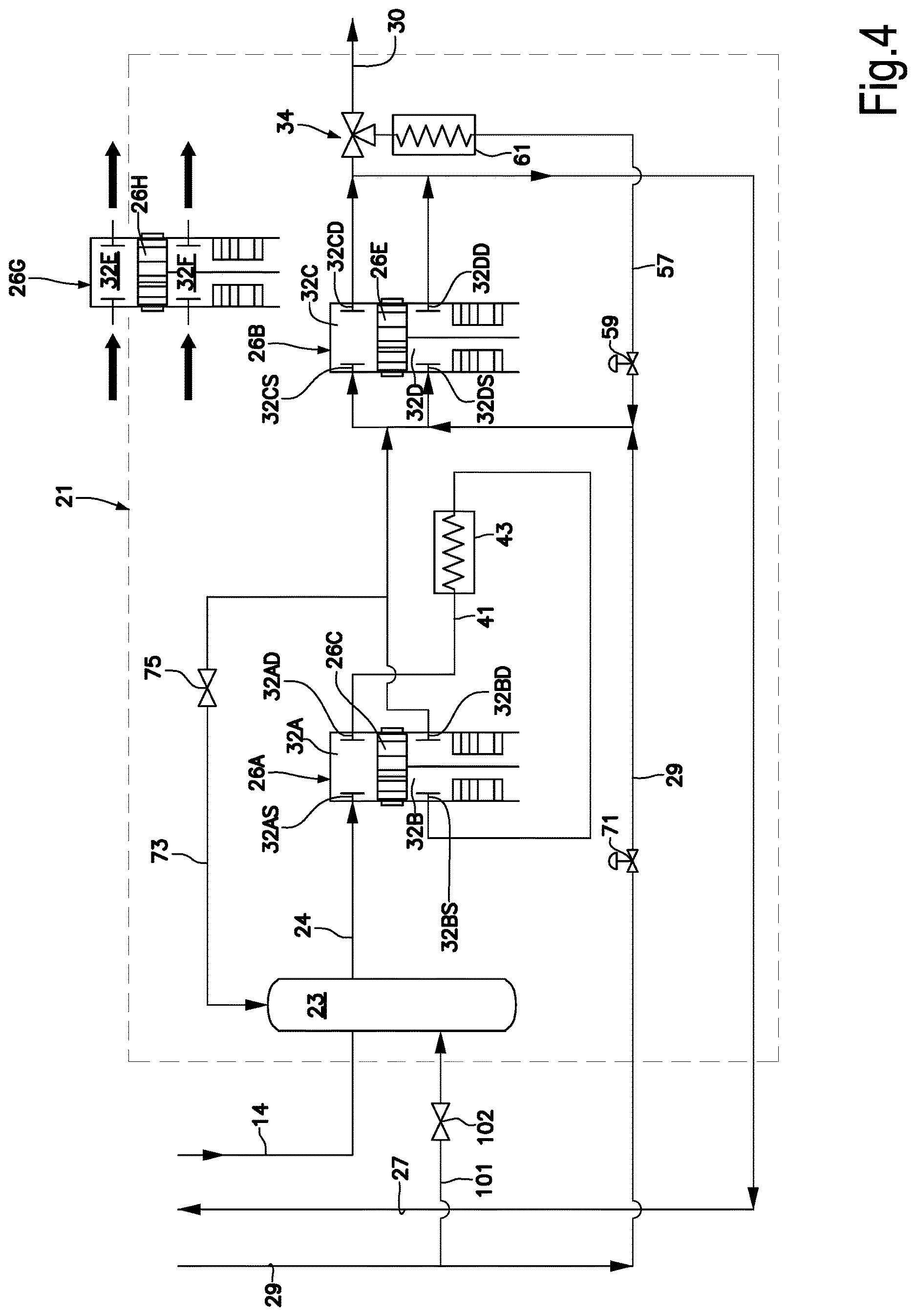 Patent US12612922 Figure 4 – Sealing gas leakage recovery and sealing gas boosting system and method