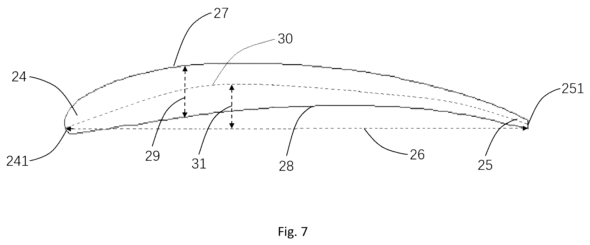 Patent US12612926 Figure 6 – Fan blade, fan and fan lamp