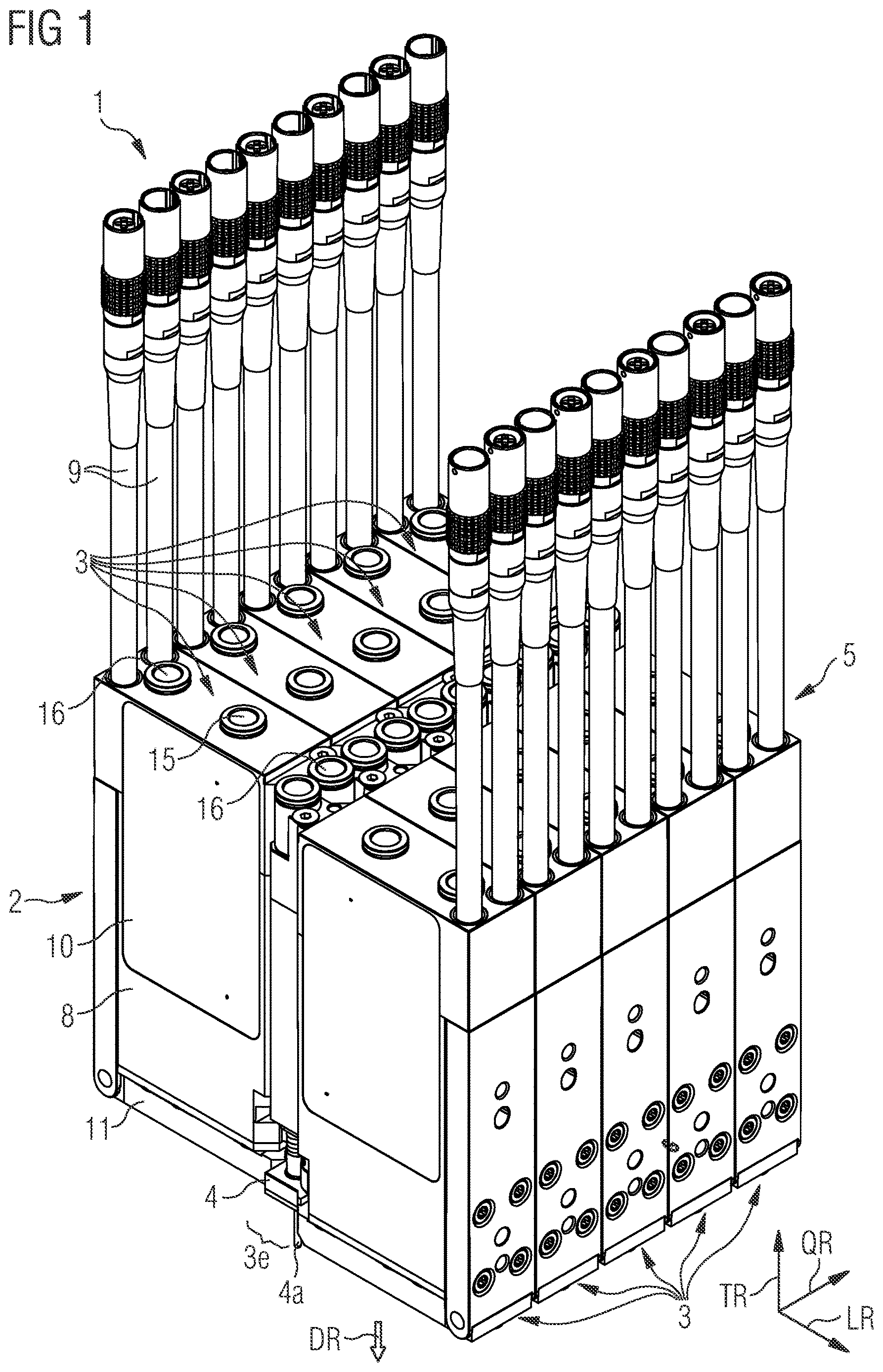 Patent US12612931 Figure 1 – Metering module