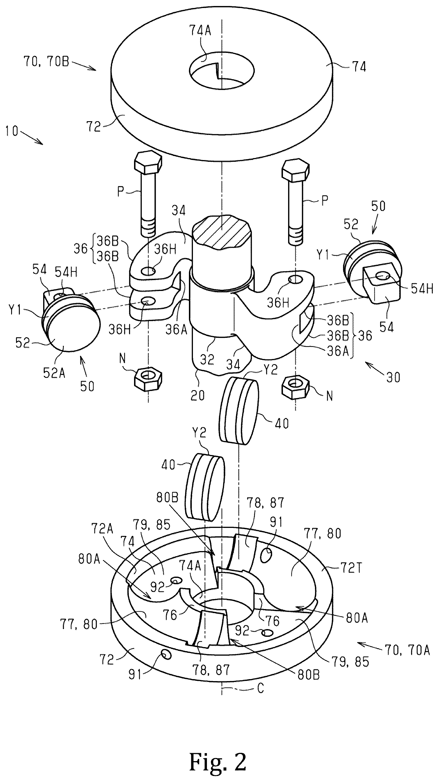 Patent US12612932 Figure 2 – Rotary actuator