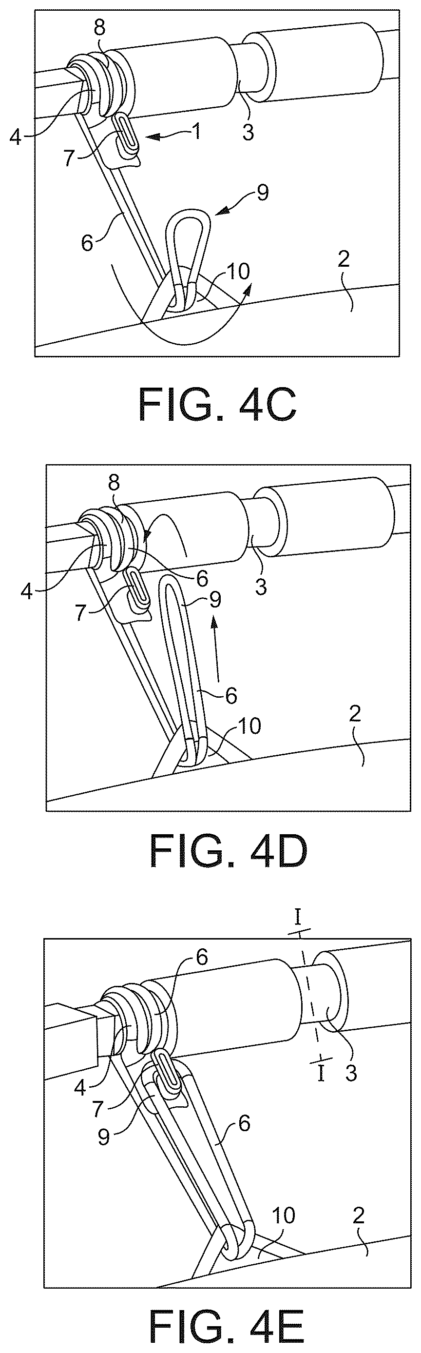 Patent US12612933 Figure 5 – Method and apparatus for attaching a trampoline mat to a trampoline frame