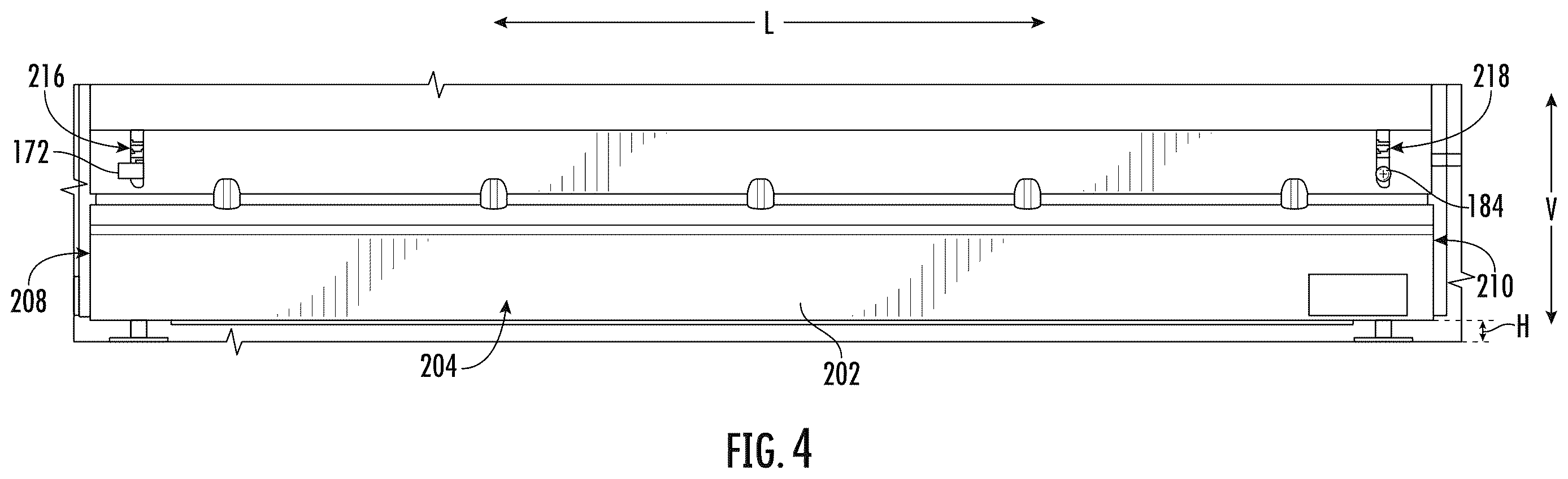 Patent US12612934 Figure 4 – Household appliance toe kick plate fastening
