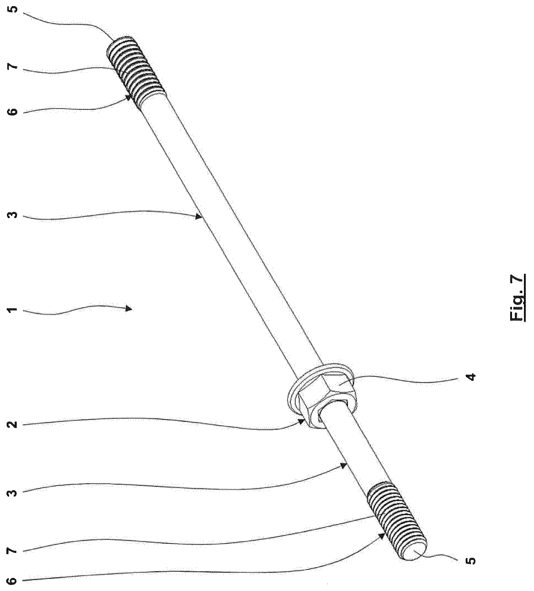 Patent US12612936 Figure 7 – Two-piece high-strength screw