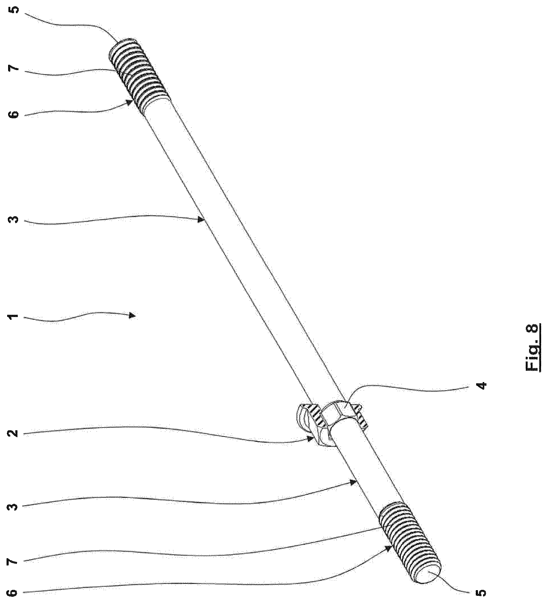Patent US12612936 Figure 8 – Two-piece high-strength screw