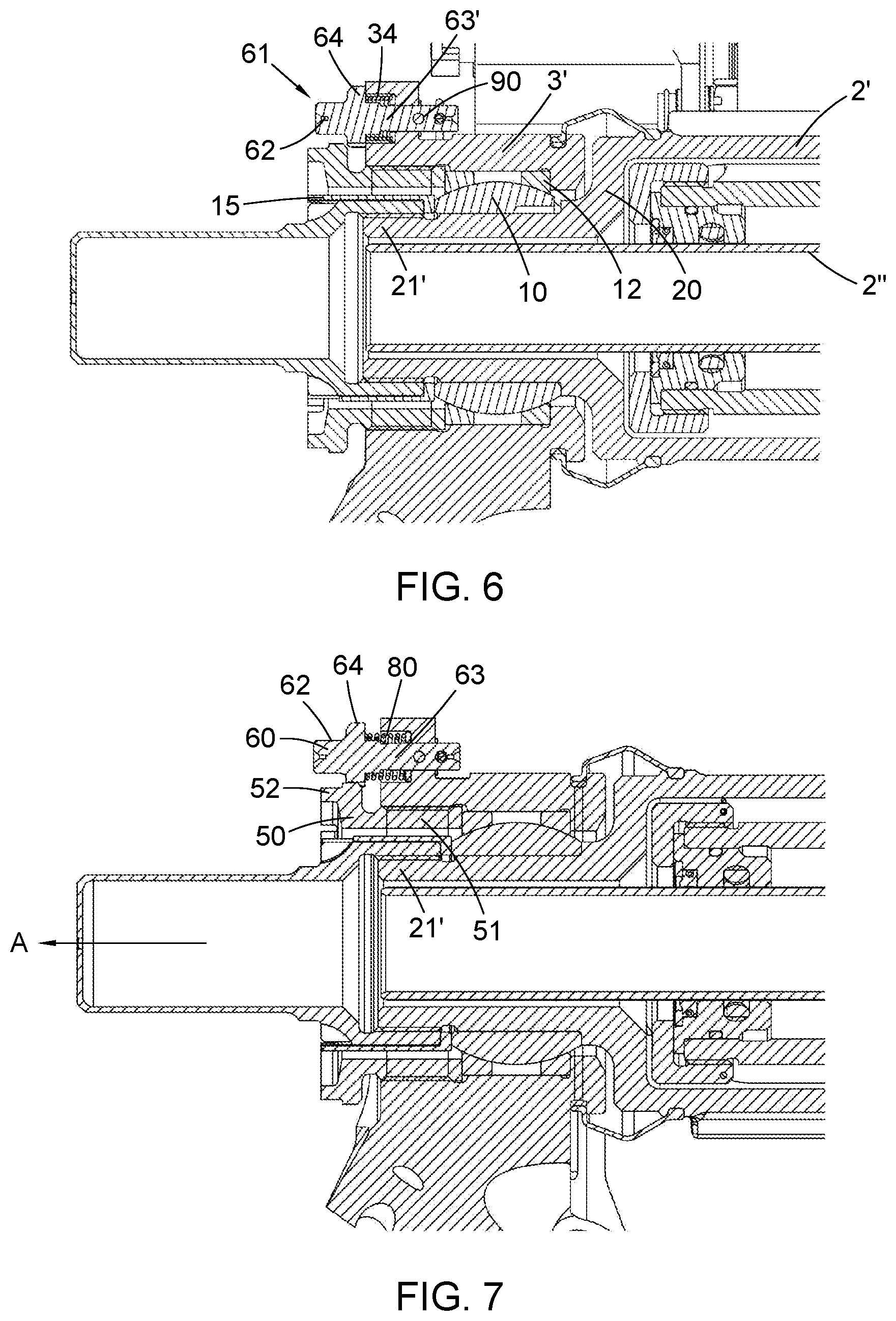 Patent US12612937 Figure 5 – Actuator lock nut assembly