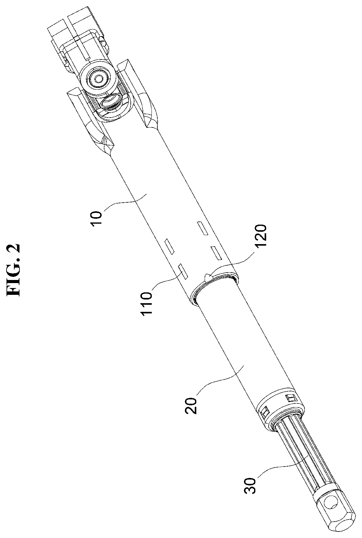Patent US12612938 Figure 2 – Intermediate shaft