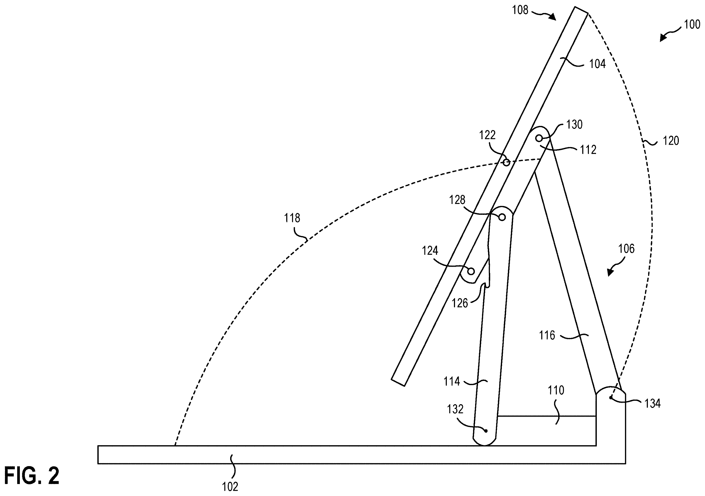 Patent US12612939 Figure 2 – Computing device hinge