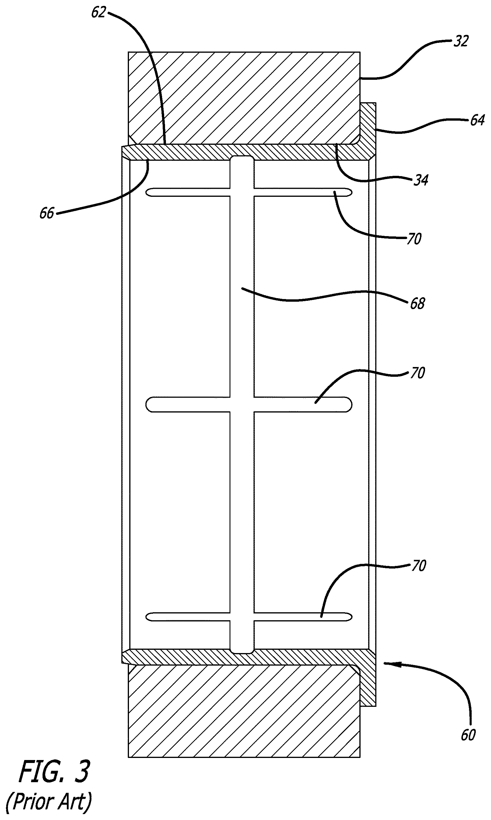 Patent US12612941 Figure 3 – Field serviceable landing gear bushing