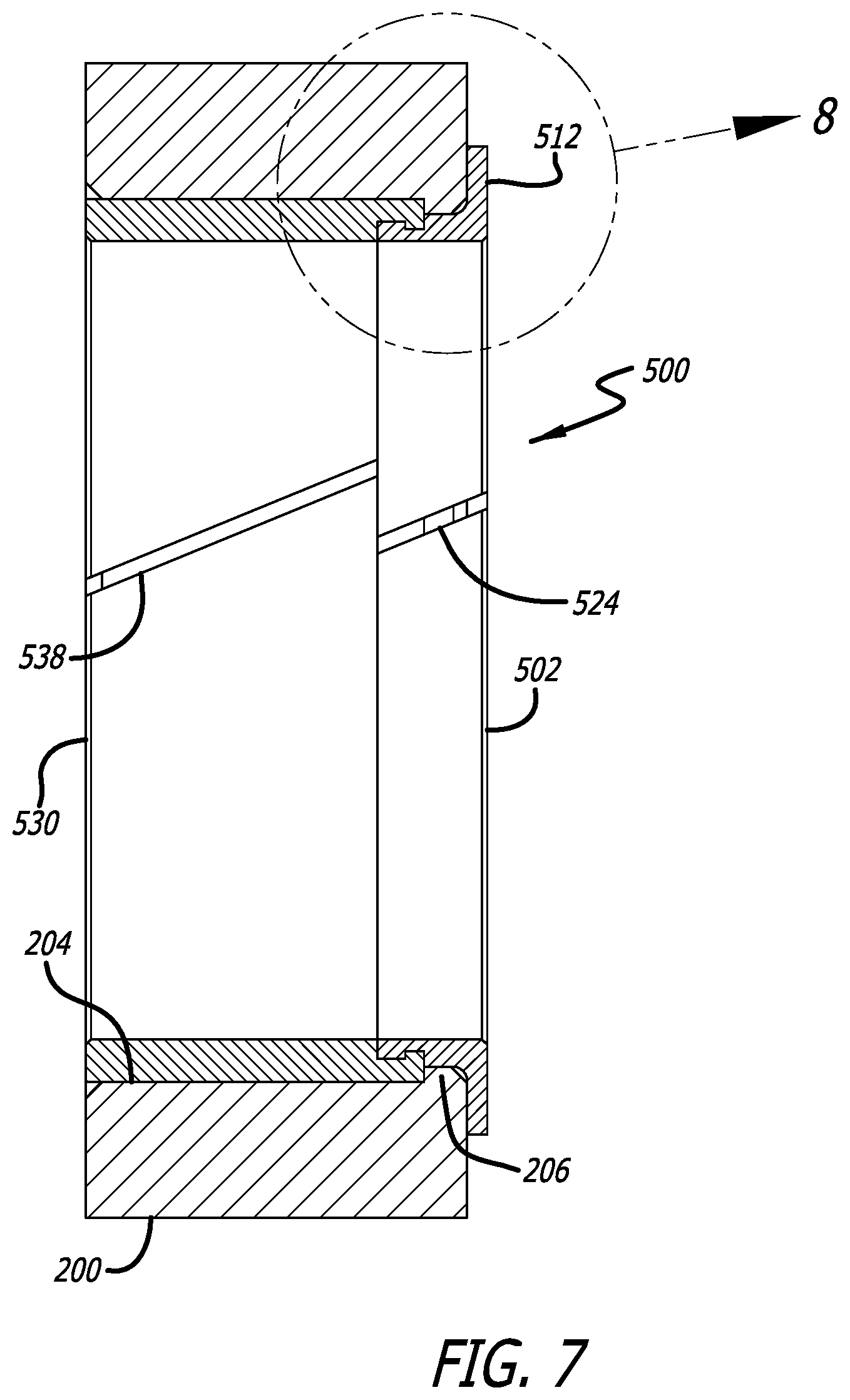 Patent US12612941 Figure 6 – Field serviceable landing gear bushing