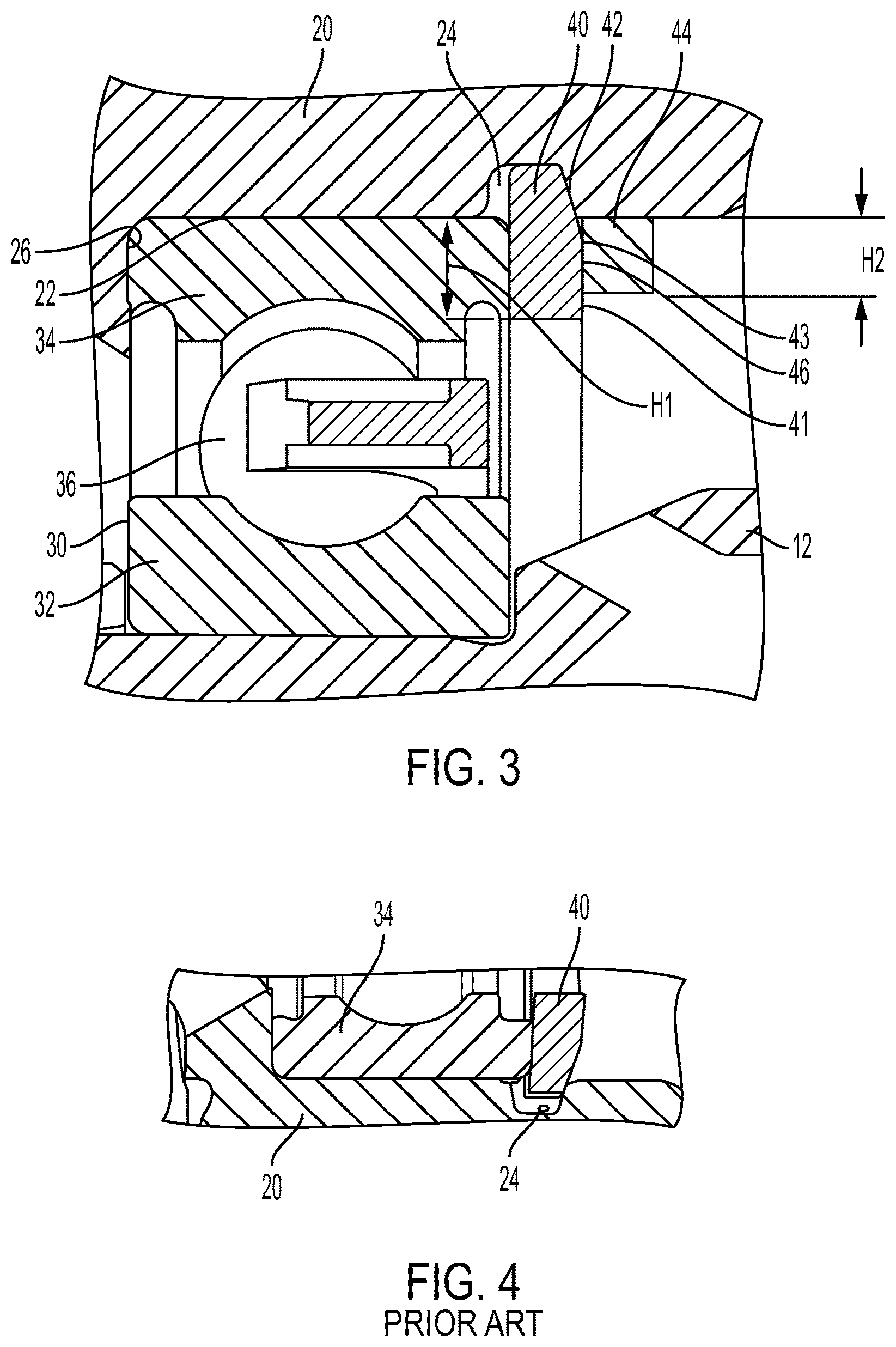 Patent US12612946 Figure 2 – EAxle with snap ring and press-fit retainer for bearing