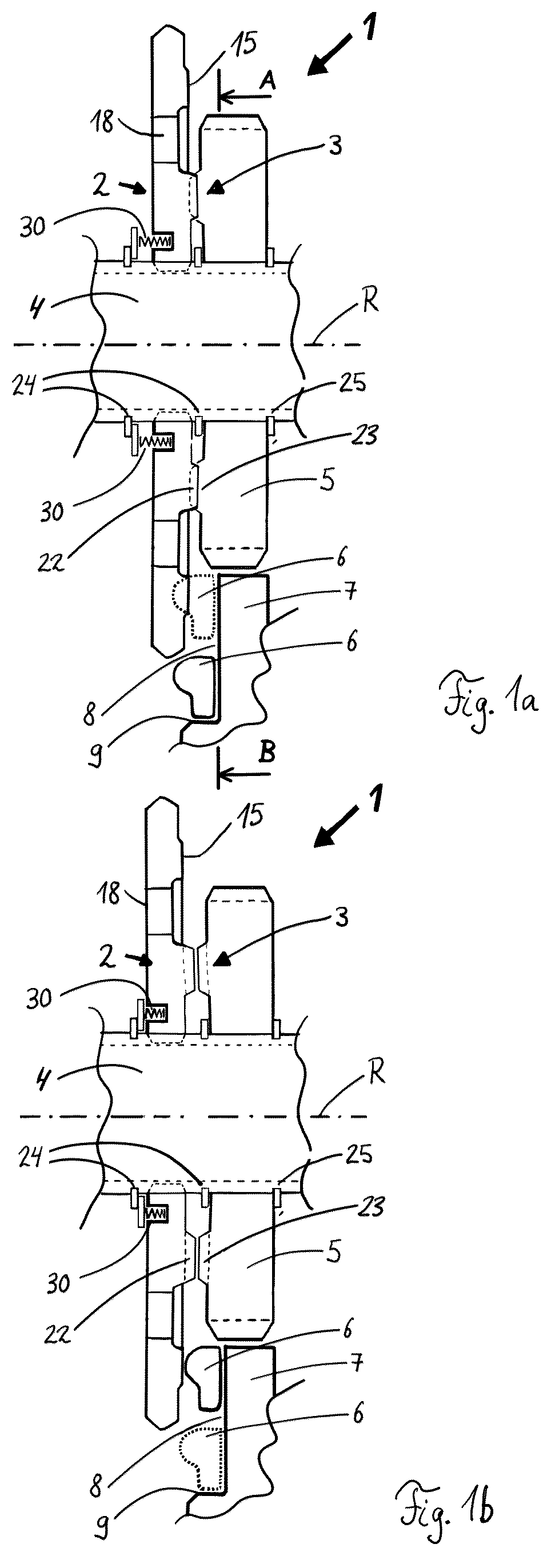Patent US12612947 Figure 1 – Clutch device