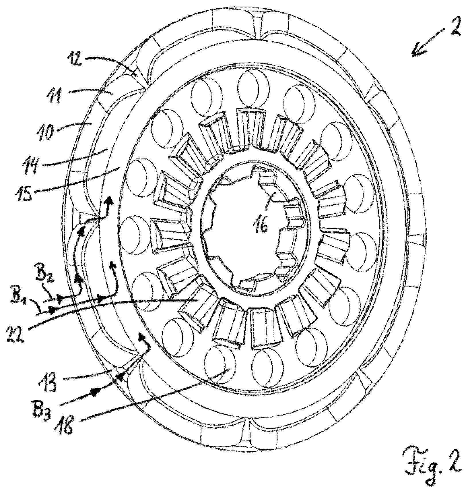 Patent US12612947 Figure 2 – Clutch device