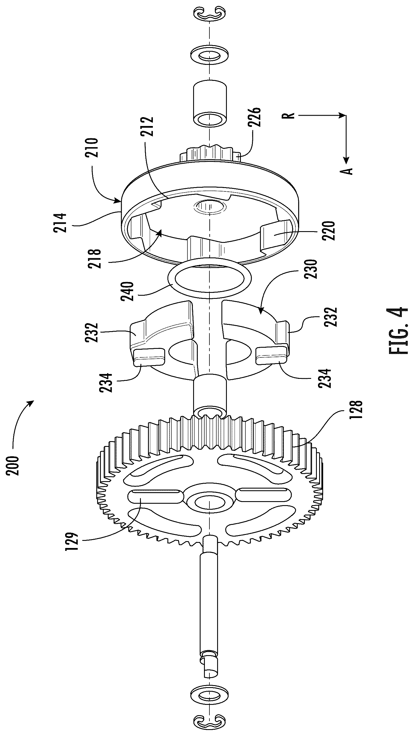 Patent US12612949 Figure 5 – Centrifugal clutch mechanisms
