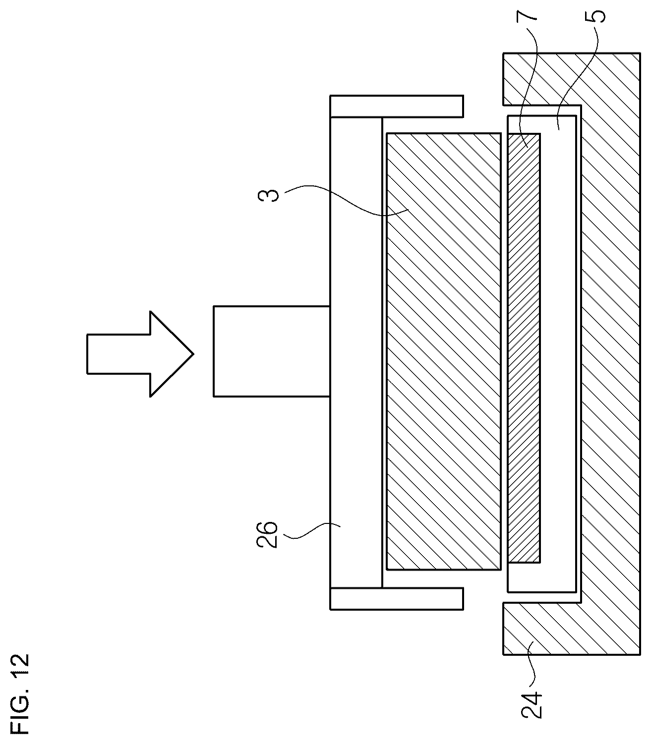 Patent US12612950 Figure 12 – Brake pad for a disk brake system and disk brake system