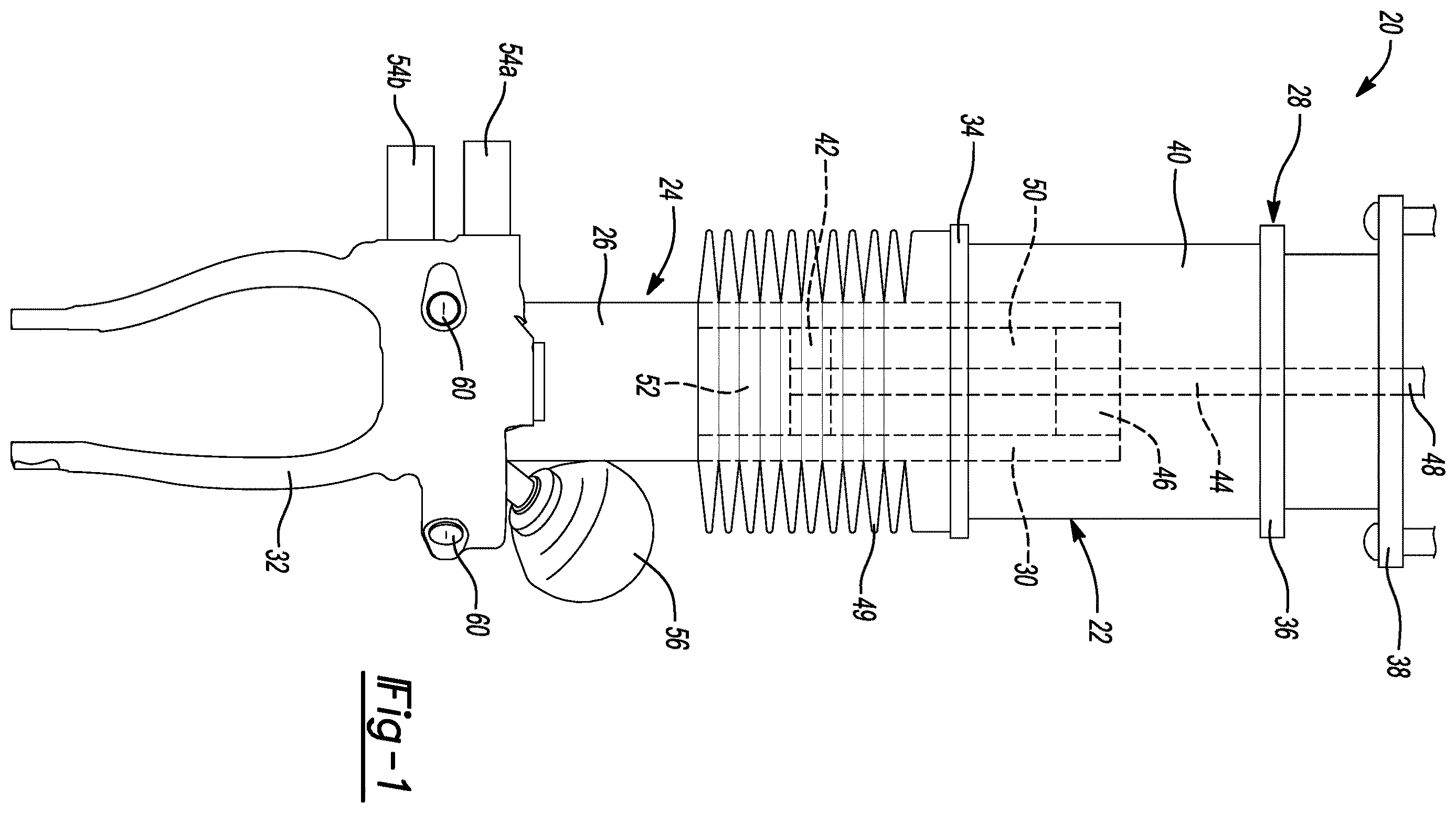 Patent US12612953 Figure 1 – Hydraulic port protection plugs for shock absorbers