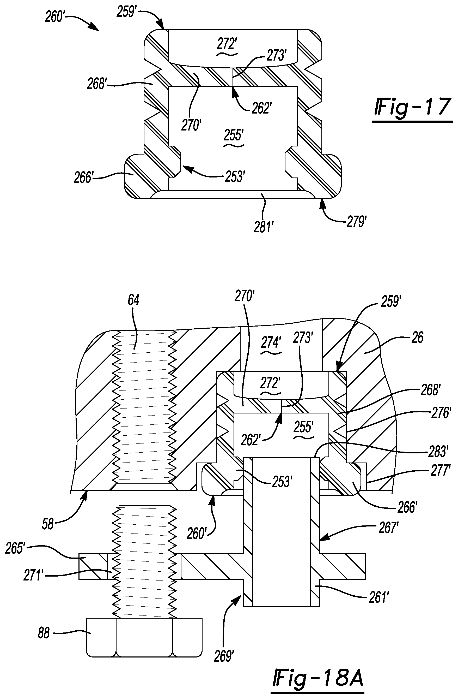Patent US12612953 Figure 15 – Hydraulic port protection plugs for shock absorbers