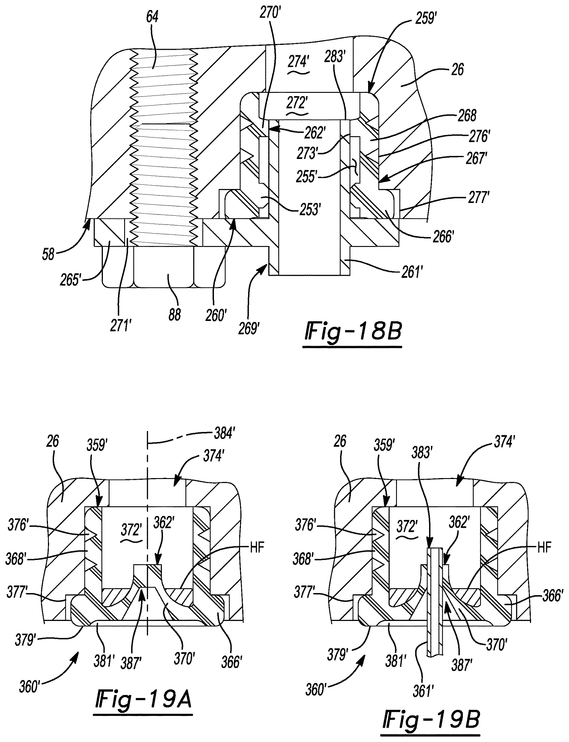 Patent US12612953 Figure 16 – Hydraulic port protection plugs for shock absorbers