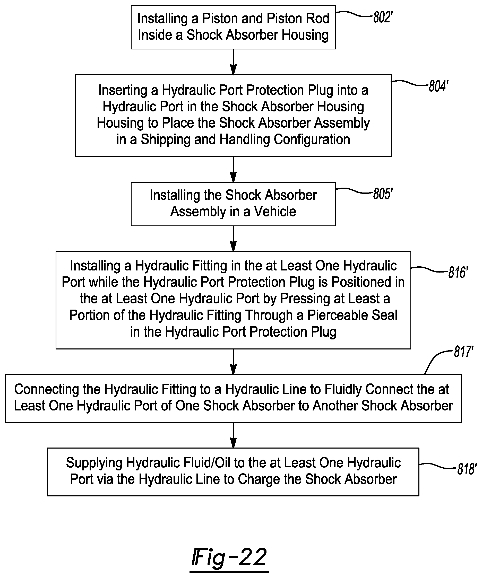 Patent US12612953 Figure 18 – Hydraulic port protection plugs for shock absorbers