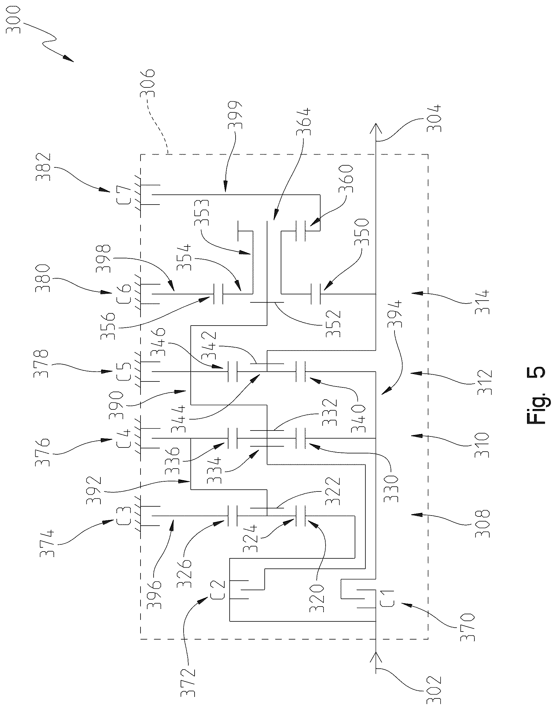Patent US12612954 Figure 8 – Multi-speed planetary transmission