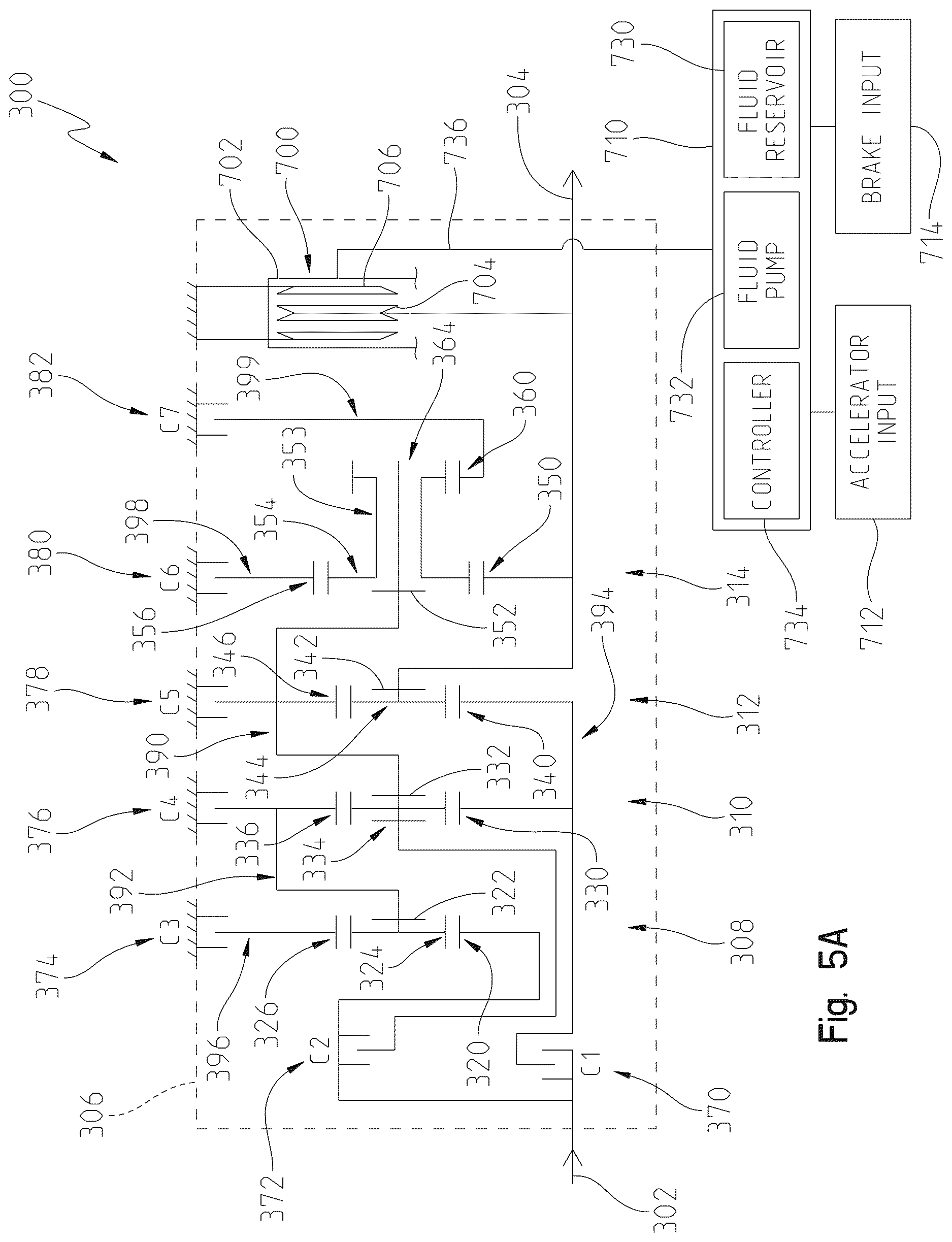 Patent US12612954 Figure 9 – Multi-speed planetary transmission