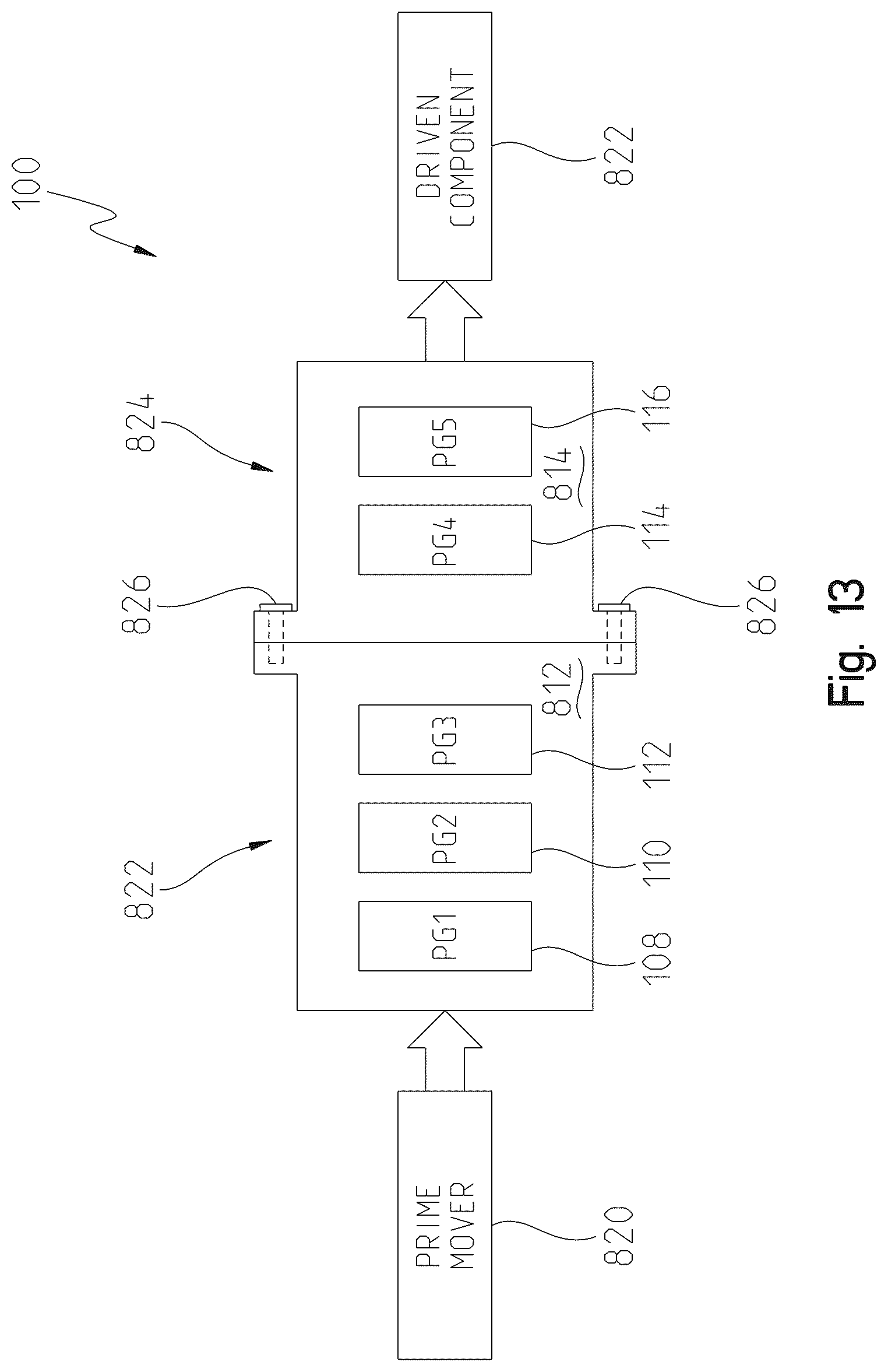 Patent US12612954 Figure 20 – Multi-speed planetary transmission