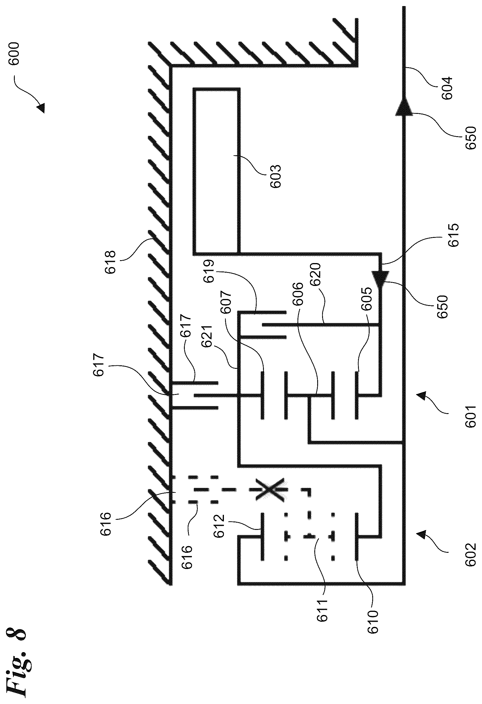 Patent US12612955 Figure 8 – Modular three-speed transmission for an electric drive system