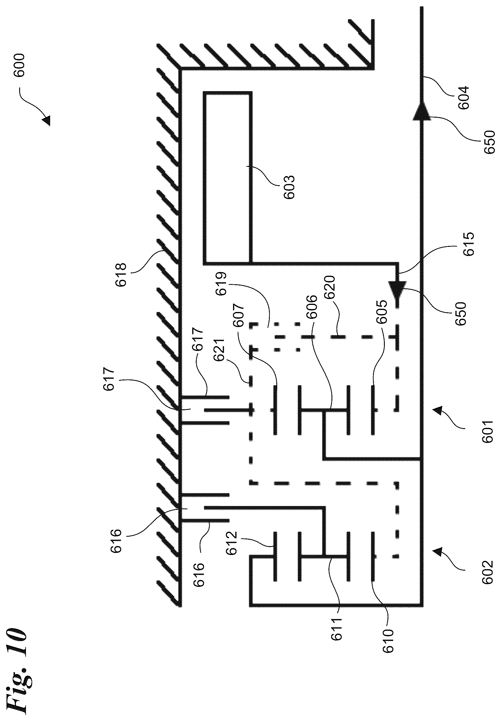 Patent US12612955 Figure 10 – Modular three-speed transmission for an electric drive system