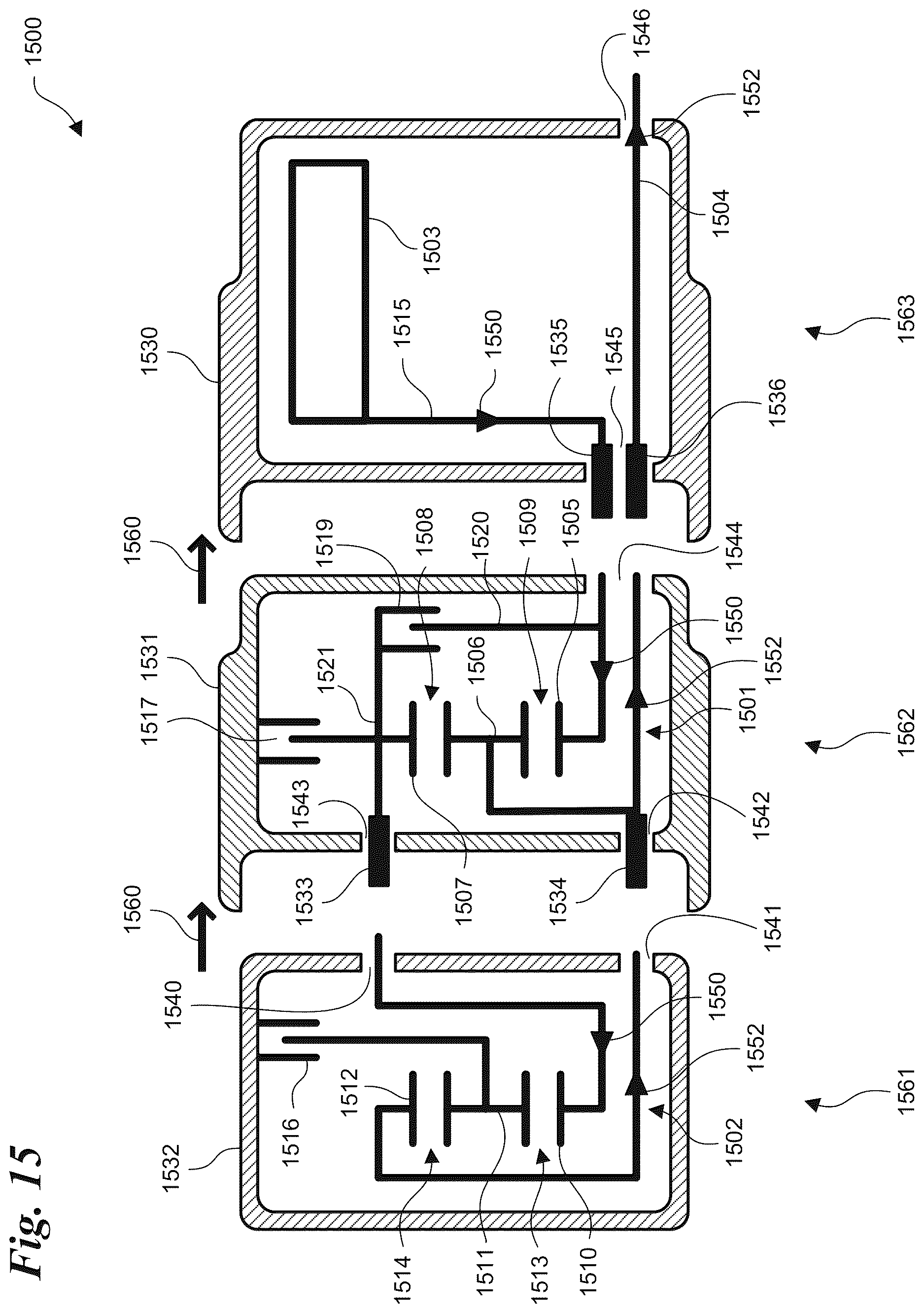 Patent US12612955 Figure 15 – Modular three-speed transmission for an electric drive system