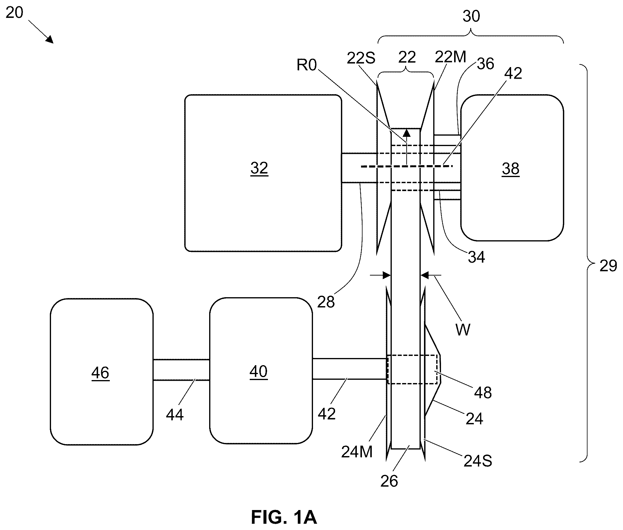 Patent US12612956 Figure 1 – Driven clutch for continuously variable transmission