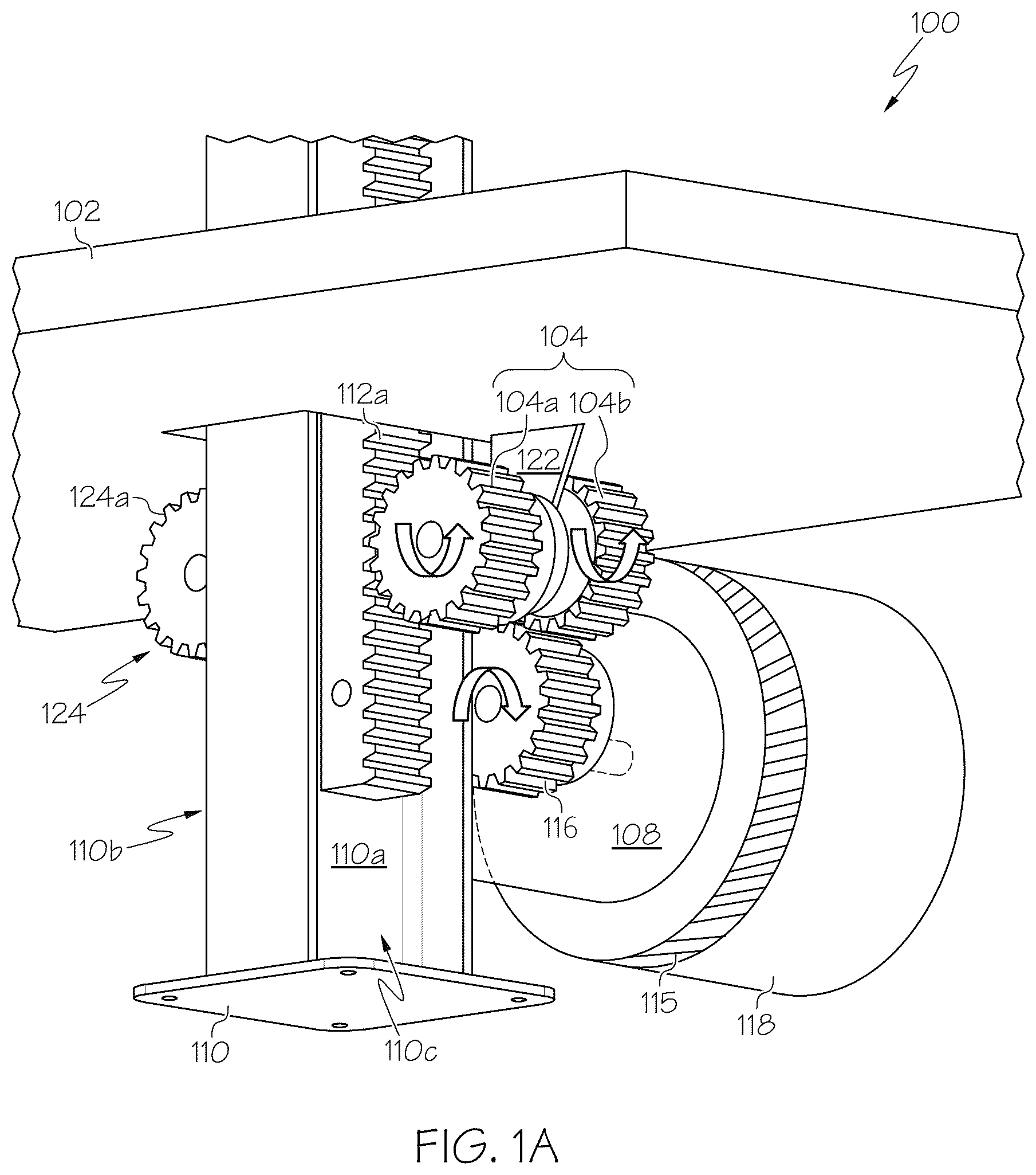 Patent US12612958 Figure 1 – Linear actuator assembly
