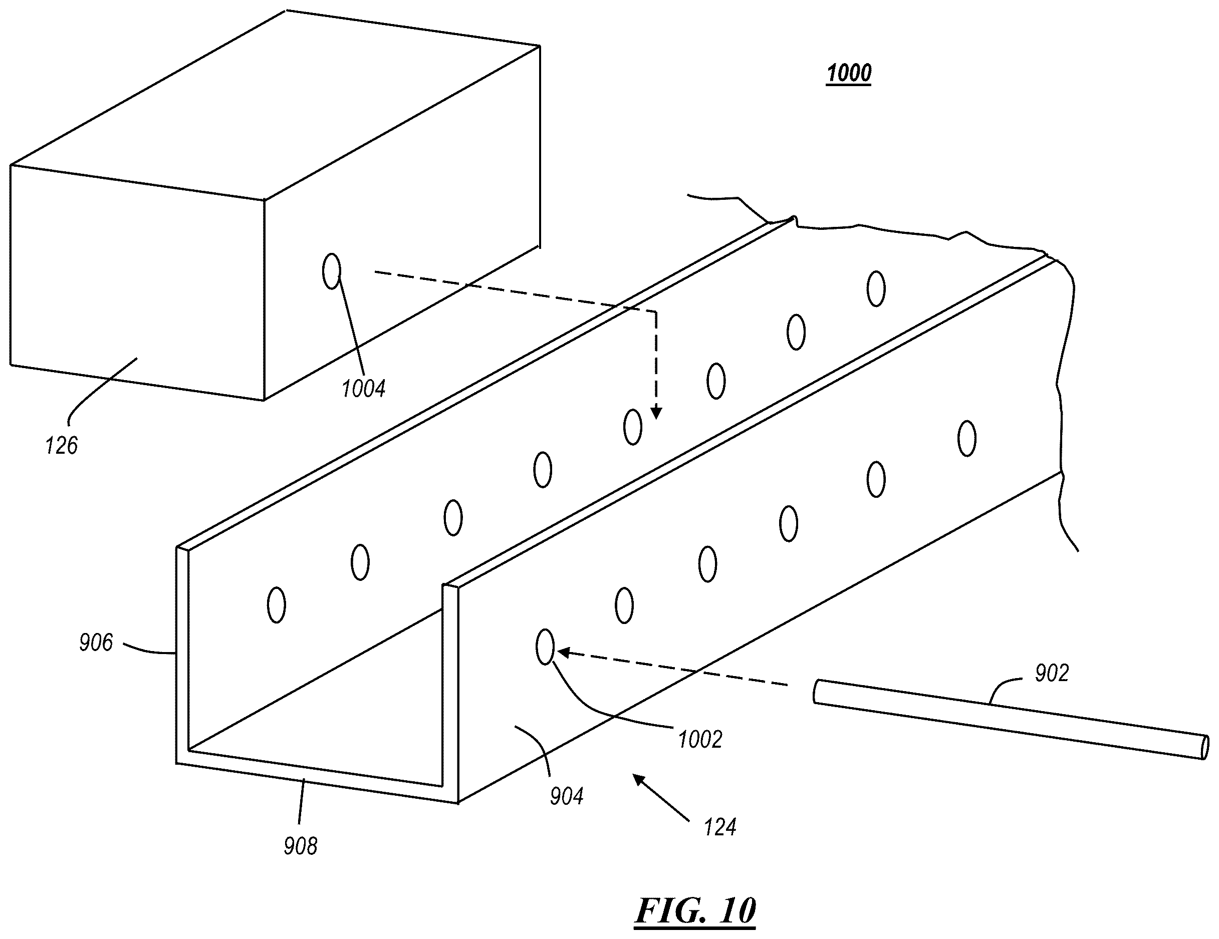 Patent US12612959 Figure 10 – Apparatus for converting rotational motion to linear motion