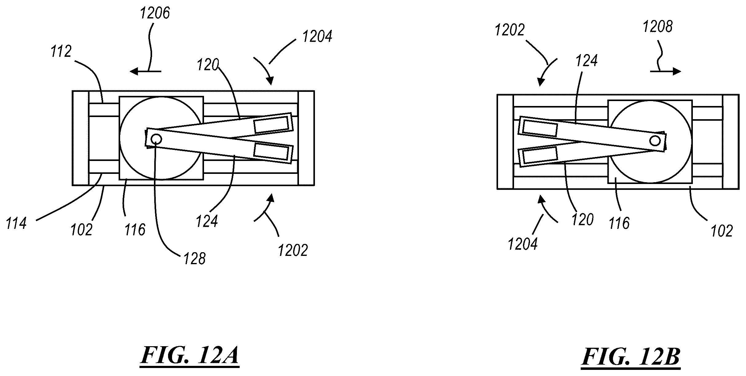 Patent US12612959 Figure 12 – Apparatus for converting rotational motion to linear motion