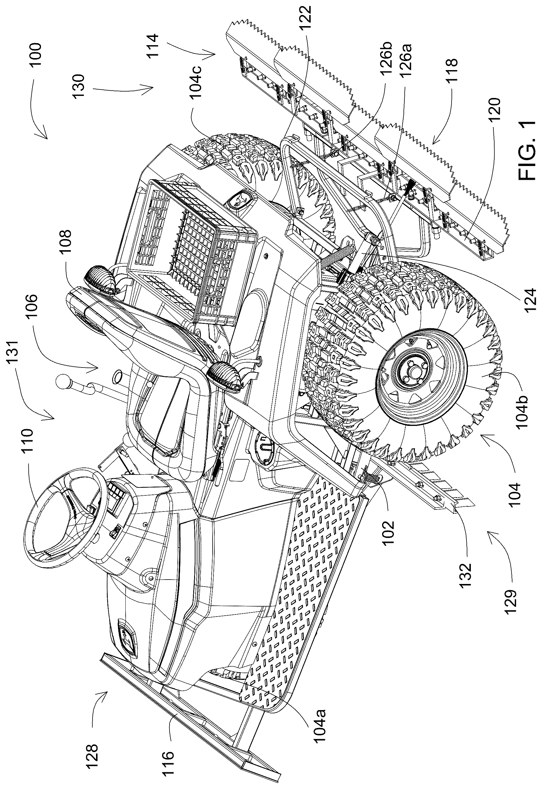 Patent US12612962 — Differential lock for independent wheel motors — Figure 1
