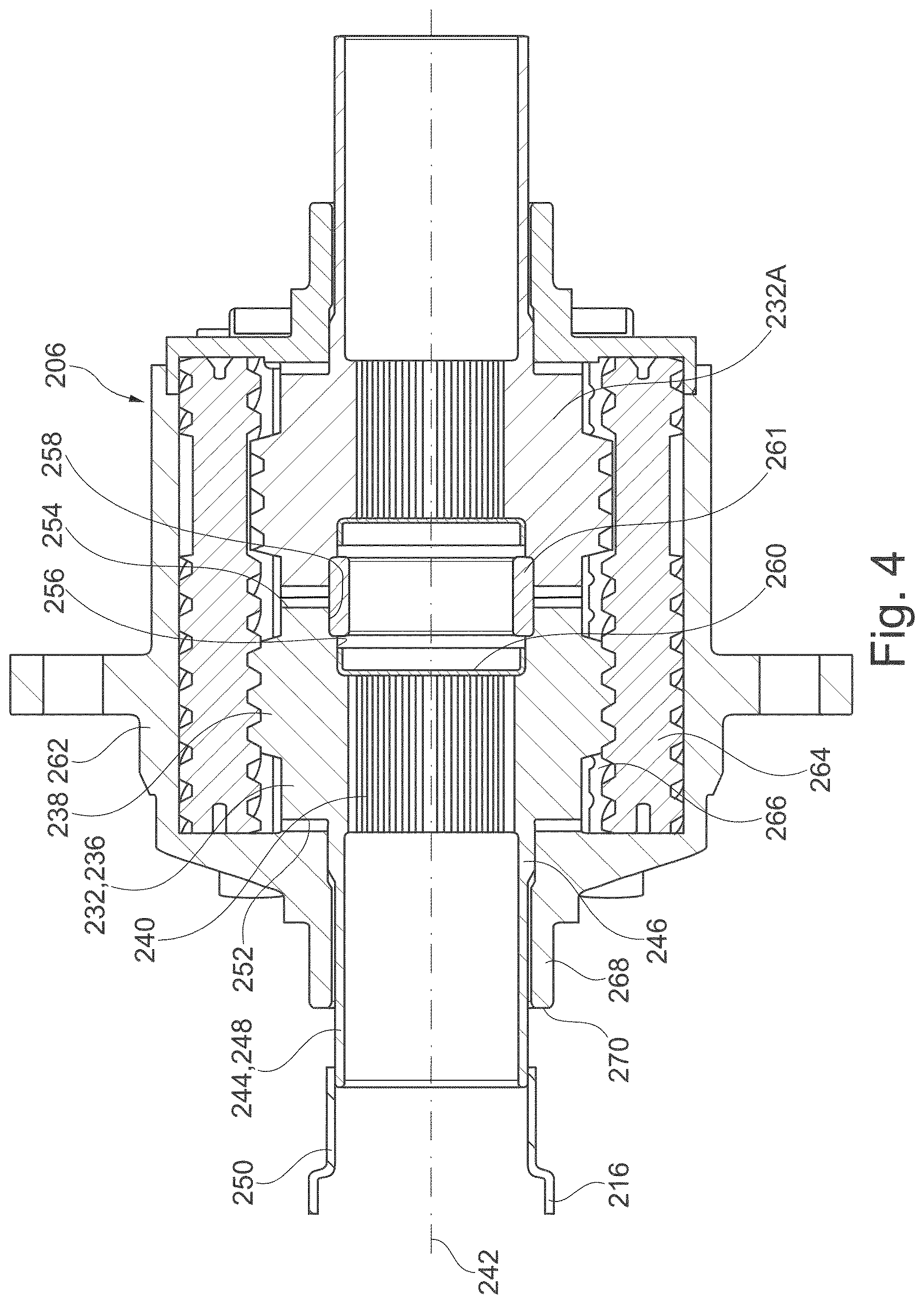 Patent US12612963 Figure 2 – Extended differential output gear