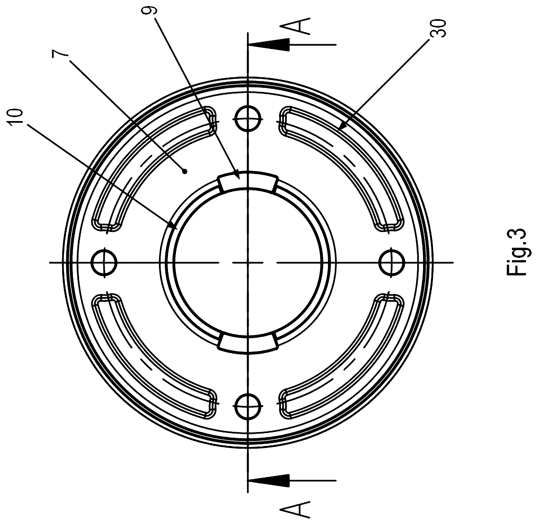 Patent US12612964 Figure 3 – Geared motor including an electric motor and a gearbox
