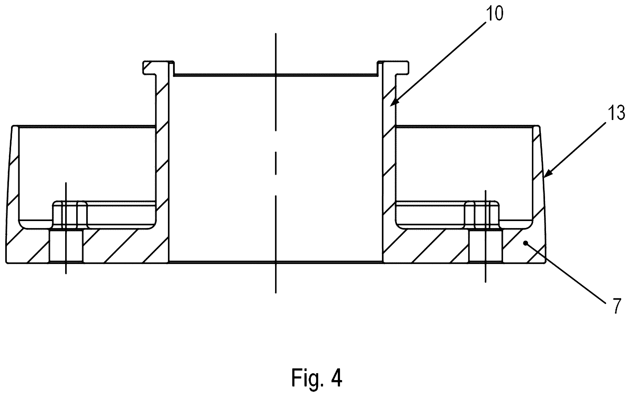 Patent US12612964 Figure 4 – Geared motor including an electric motor and a gearbox