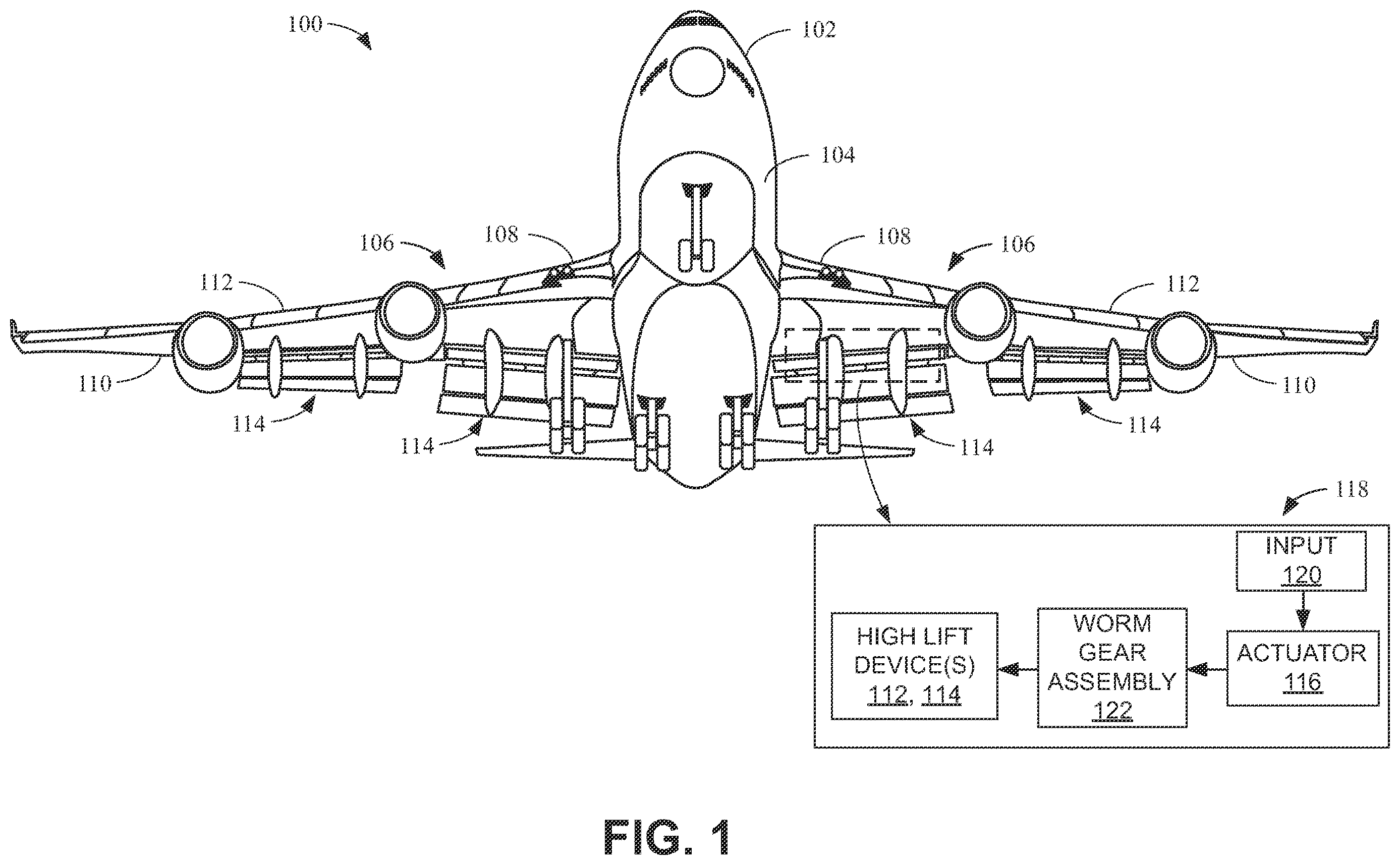 Patent US12612965 Figure 1 – Methods and apparatus to passively lubricate a worm gear assembly