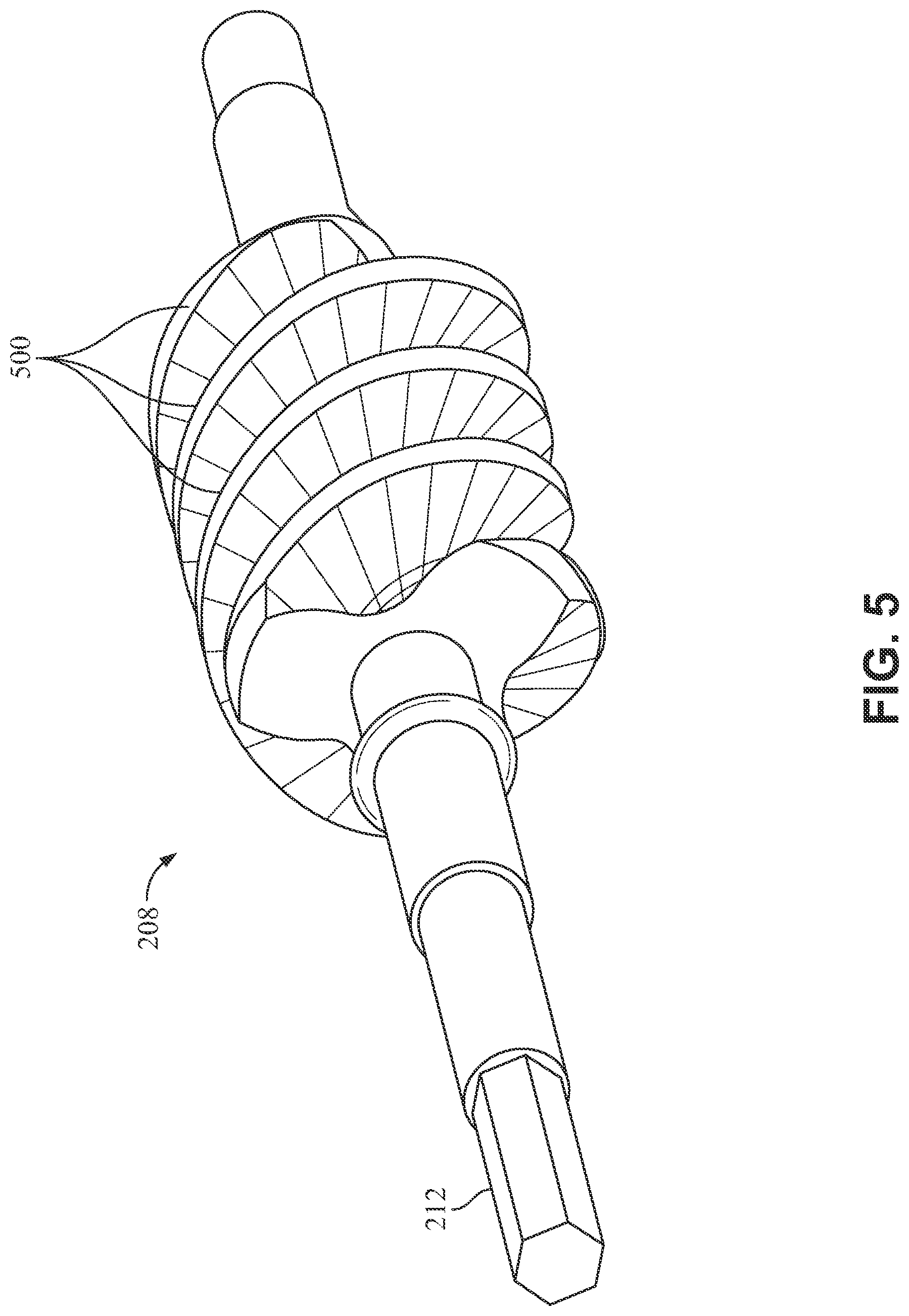 Patent US12612965 Figure 5 – Methods and apparatus to passively lubricate a worm gear assembly