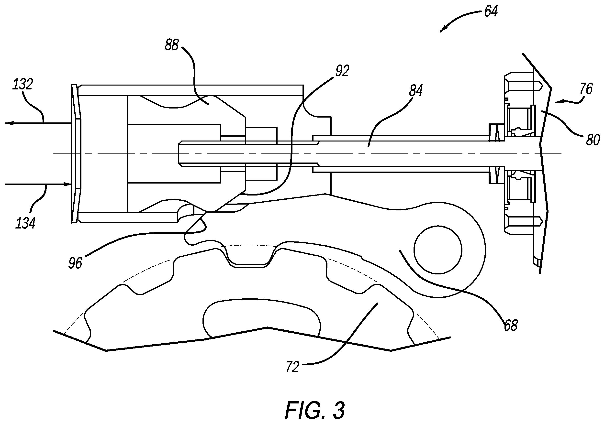 Patent US12612968 Figure 3 – Electronic park pawl motor direct override