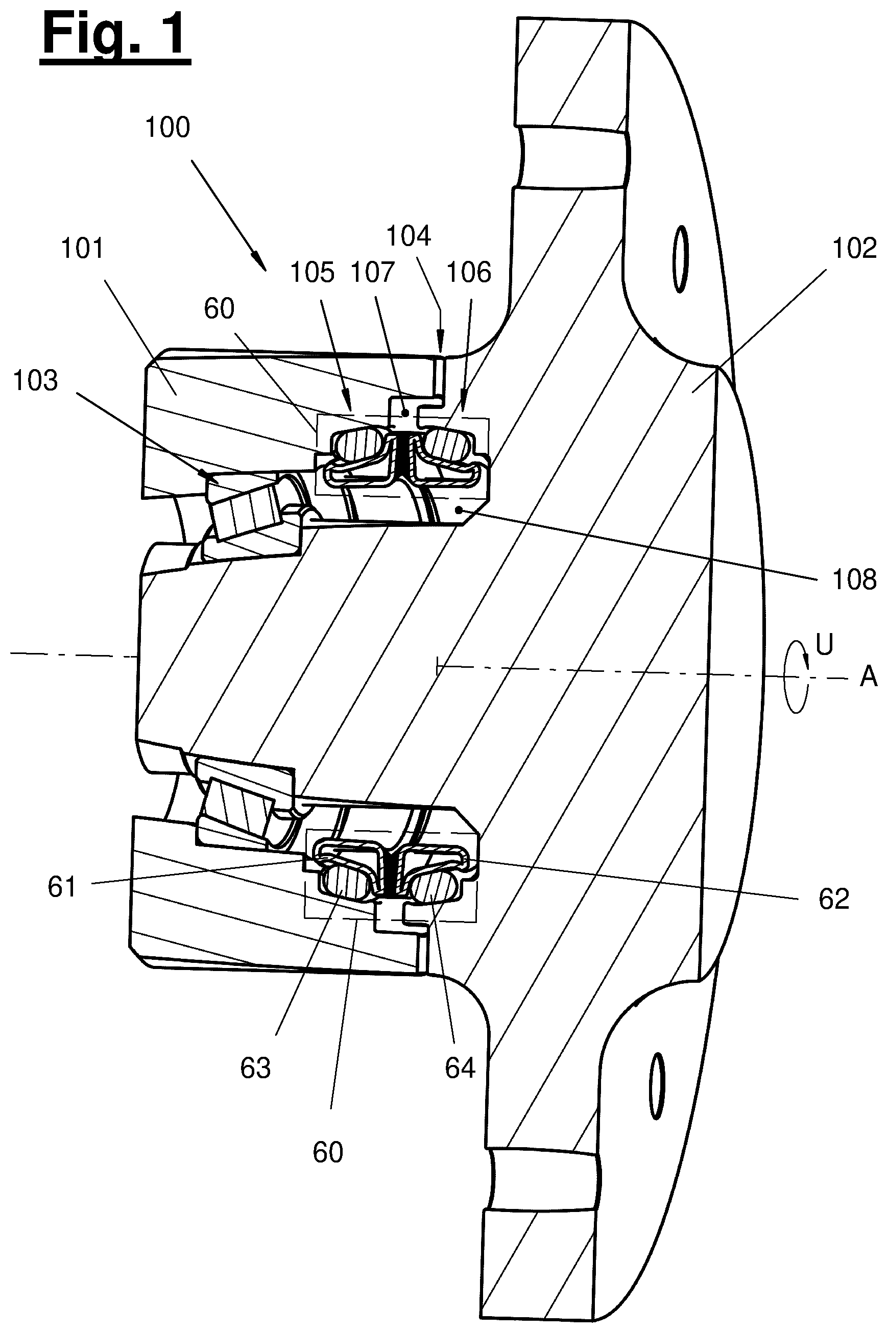 Patent US12612970 Figure 1 – Hard sealing ring having an anti-friction surface, anti-friction sealing device, and production method